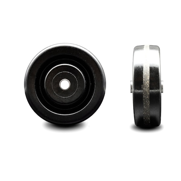 SCC - 4" Phenolic Wheel Only - 3/8" Bore - 600 lbs Capacity